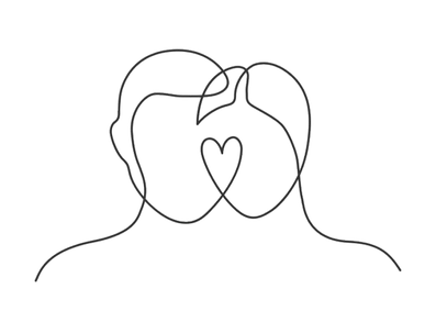 Paar in Nähe Beziheungsarbeit München